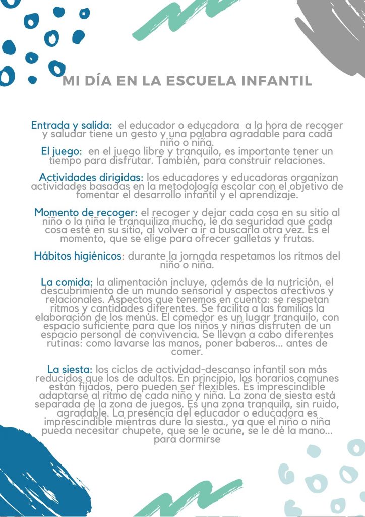 Mi día en la escuela infantil Maria Reina Eskola